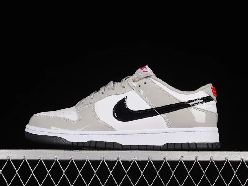 All Categories Nk SB Dunk Series Nk SB Dunk Low Low-top sneakers C version Nk Dunk Low "Light Iron Ore" Patent leather gray SB low-top sports and leisure sneakers DQ7576-001